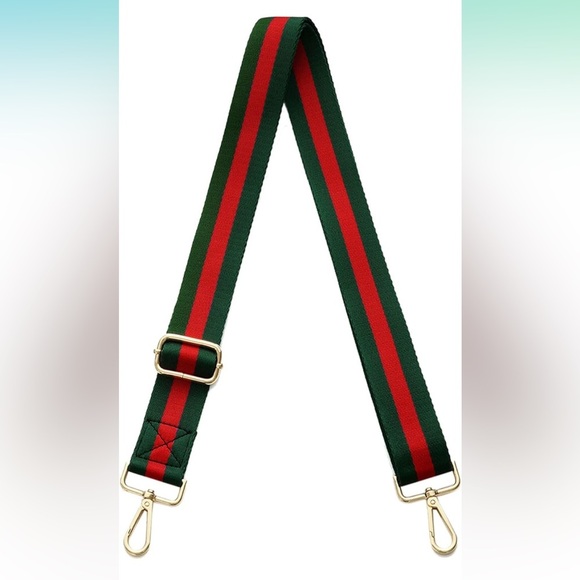NEW Red/Green Guitar Style Web Canvas
Purse Bag Handbag Strap Adjustable - Picture 2 of 9